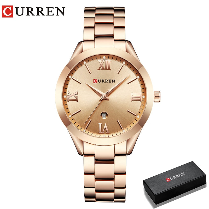 CURREN Watch Women Watches Ladies 9007 Steel Women's Bracelet Watches Female Clock Relogio Feminino Montre Femme