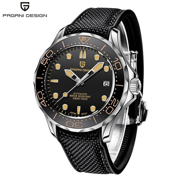 PAGANI DESIGN Top brand 2023 Men automatic watch Fashion 007 men mechanical watches Curved sapphire mirror Waterproof clock NH35