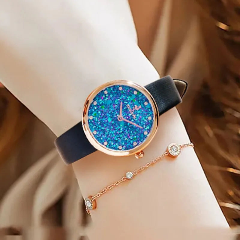 2023 New Women Watch Babysbreath Luxury Diamond Waterproof Quartz Watch Ladies Clock Fashion Girl Valentine's Day Birthday Gift