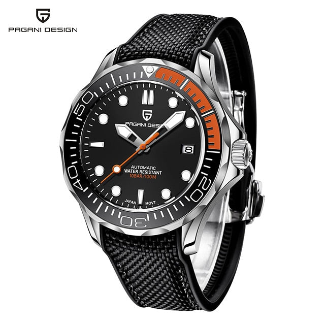 PAGANI DESIGN Top brand 2023 Men automatic watch Fashion 007 men mechanical watches Curved sapphire mirror Waterproof clock NH35