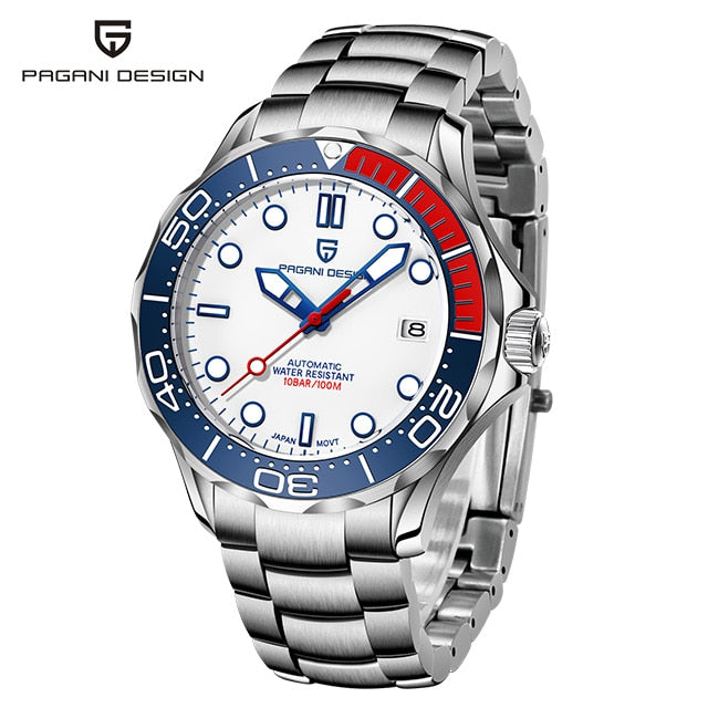 PAGANI DESIGN Top brand 2023 Men automatic watch Fashion 007 men mechanical watches Curved sapphire mirror Waterproof clock NH35